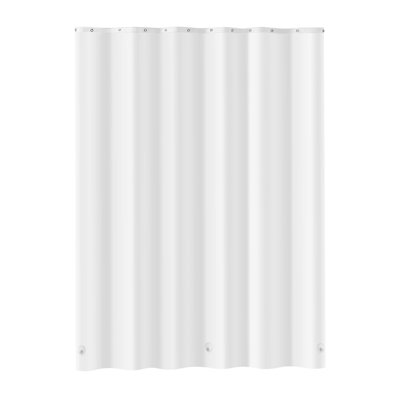 Heavy-Duty Waterproof PEVA Shower Curtain Liner with Magnets - 8G Thick Plastic Bath Tub Liner, Rust-Resistant Grommets, White (2-Pack)