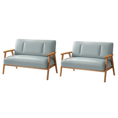 Banc rembourré en similicuir Casual