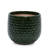 3 Pieces Of Dark Ceramic Flowerpots For Outdoor And Indoor Decor - Frost-, Heat-, Weather-, Sleek Design, Built-In Drainage, 9.63" L X W 8.27" H, 11.89 Lbs Modern Planters   3  Spaces All-Weather ,-747741512