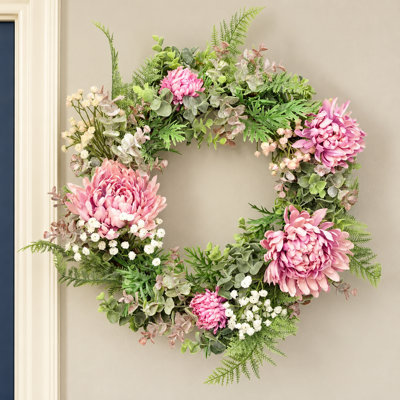 45 cm Handcrafted Cherry Blossom Artificial Wreath