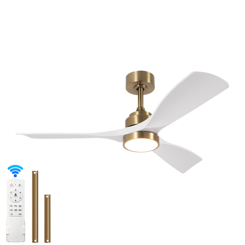 Ventilateur de plafond à DEL avec pales en ABS 48 po Flynama avec lumières et télécommande incluses 3 pales