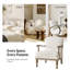 Chaise d'appoint de style campagnard avec accoudoirs en bois massif Williamstown l 27,75 po-1293910833
