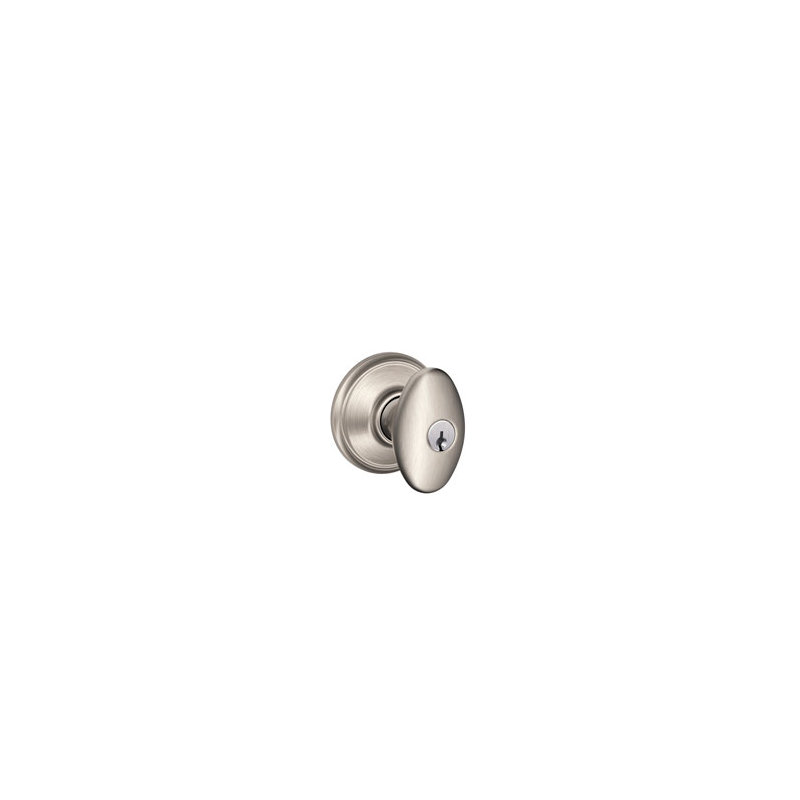 Siena Keyed (Entry) Door Knob, Satin Nickel