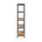 5-Shelf Bookcase In Antique Nutmeg And Black-1538375445