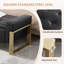 Banc de rangement rembourré avec pieds en métal-1105990797