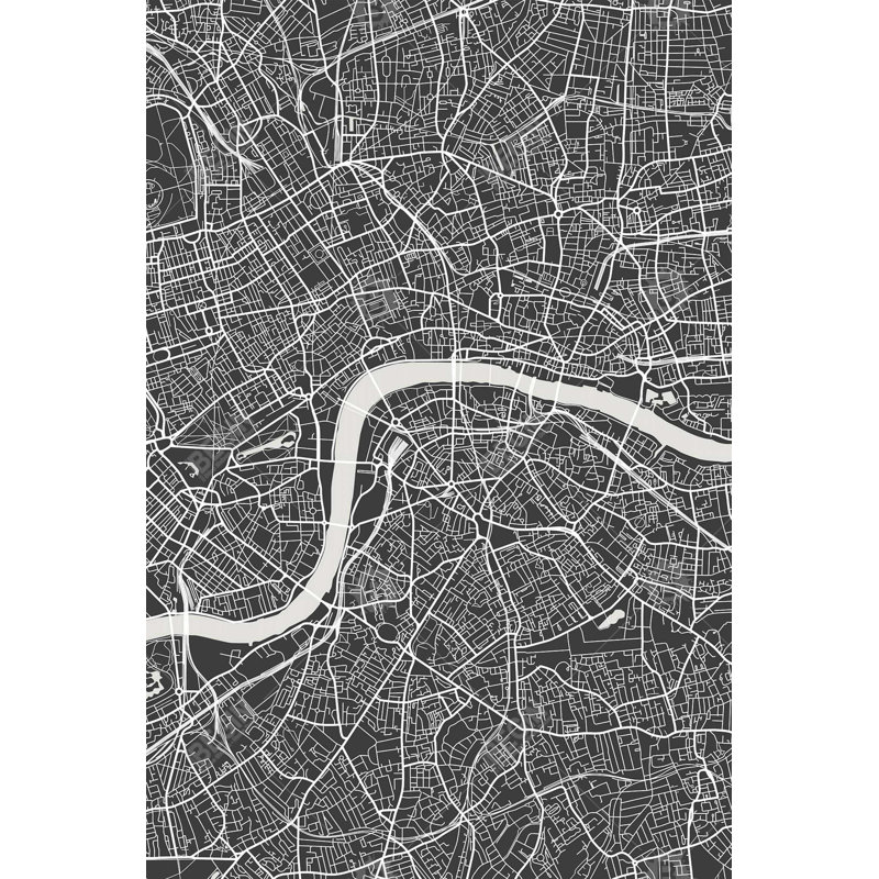 «London City Plan» sur toile