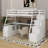 Jeffree Kids Twin Loft Bed with Drawers-732370834