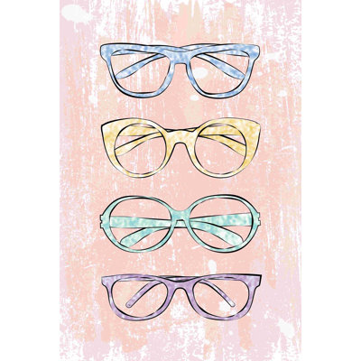 «Pink Glasses» - Impression sur toile tendue