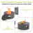 13.5’’ H X 30’’ W Round Steel Propane Smokeless Outdoor Fire Pit Table-1816989036