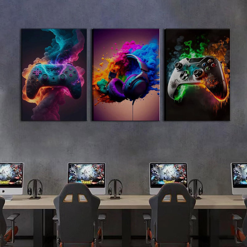 3 Piece Wrapped Canvas Print, 30cm H x 40cm W