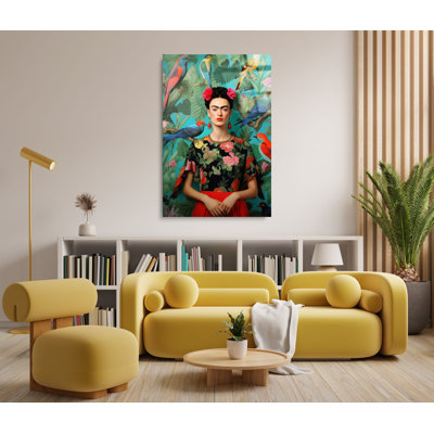 Frida Kahlo sur impression plastique / acrylique