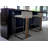 Verona Upholstered Counter Stool with Stainless Steel Frame