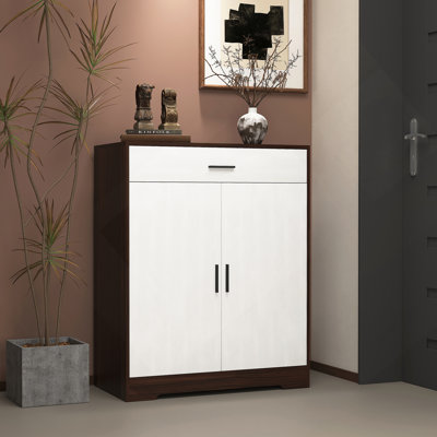 Versatile Wooden Shoe Cabinet with Multiple Storage Options and Stylish Design, Perfect for Organized and Elegant Entryways.