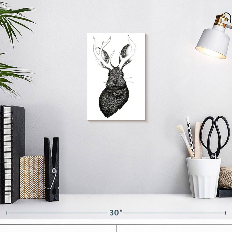 Kelan Adorable Jackalope, 12" H x 8" W