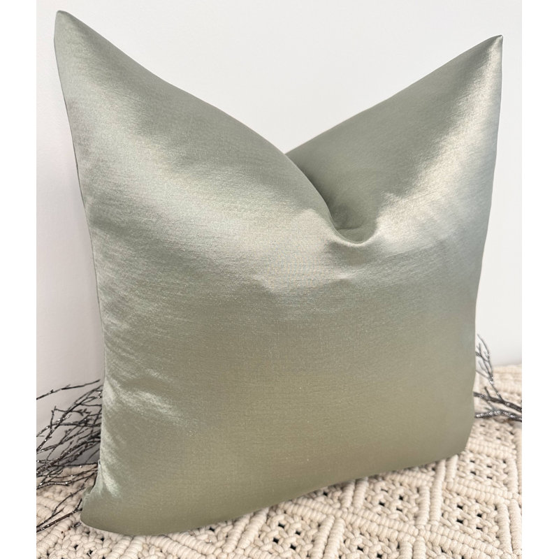 Abstract Square Cushion Cover, Green 