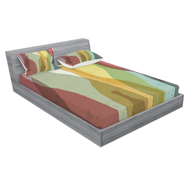 Microfiber Sheet Set, Queen Sheet Set with Fitted Sheet