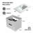 Bathroom Vanity Cabinet with Sink Black Wall Mounted Bathroom Vanities with Ceramic Sink Floating Fluted Sink Vanity with Drawers,Modern-124579431-124579433