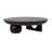 Mango Wood Footed Tray With Abstract Shaped Feet