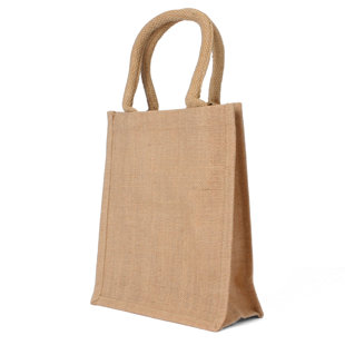 Milltown Merchants - Jute/Burlap Tote Bags - 12-Pack - Small