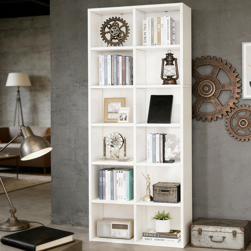 Bibliothèque compacte, présentoir attrayant, armoire ouverte