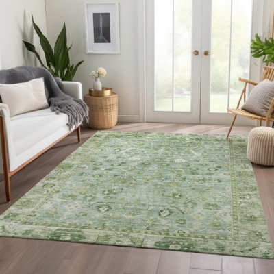 Tapis intérieur / extérieur Xhevrie lavable à la machine