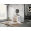 Meuble-lavabo autoportant de 48 pouces avec lavabo en céramique noire et 2 armoires de rangement, porte à fermeture douce, armoire combinée-1733938016