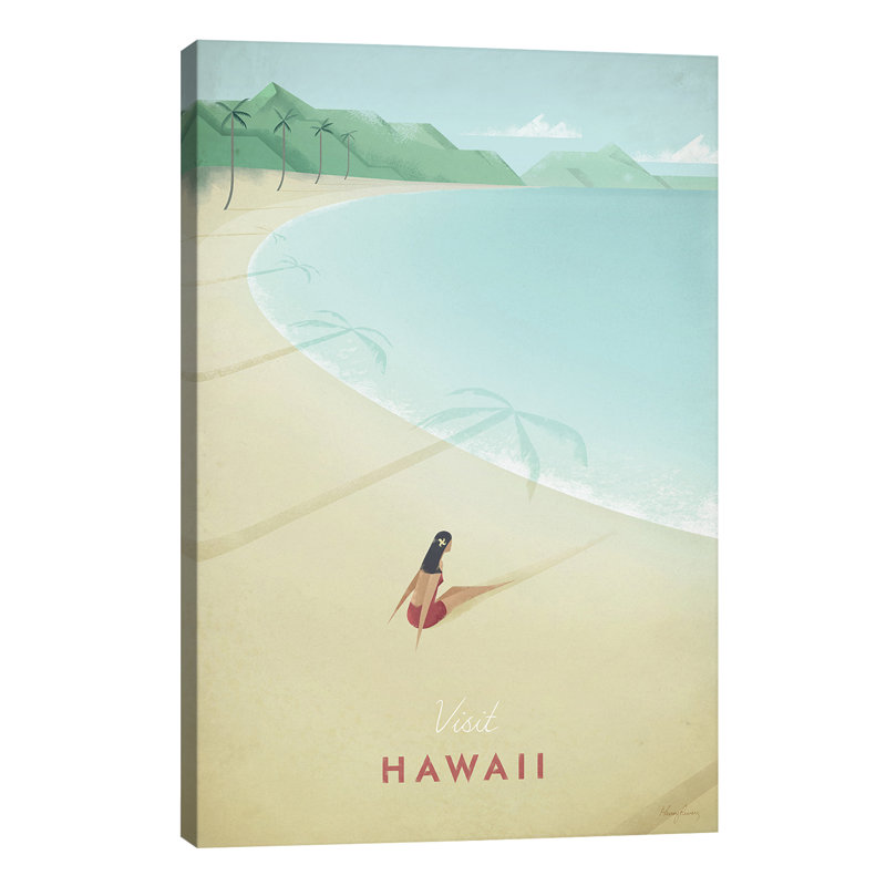 Hawaii by Henry Rivers - No Frame Print on Canvas, 66.04 cm H x 45.72 cm W x 1.91 cm D