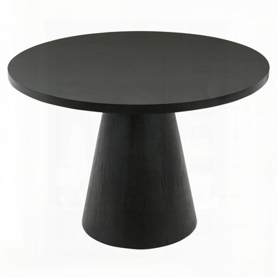 Retro Round Dining Table With Minimalist Design, Elegant For Living And Dining Rooms, Space-Saving And Stylish