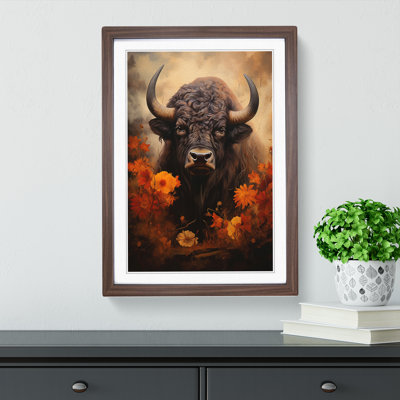 Buffalo Romanticism Art - Framed Print