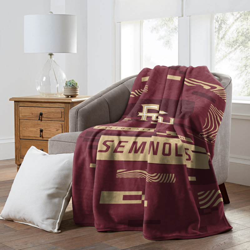 Throw Blanket, Gold/Garnet, Seminoles