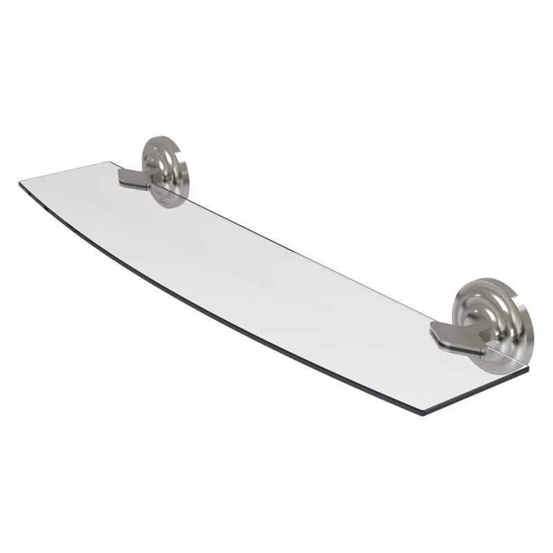 Leamore Bracket Shelf, Satin Nickel, 3" H x 24" W x 5" D
