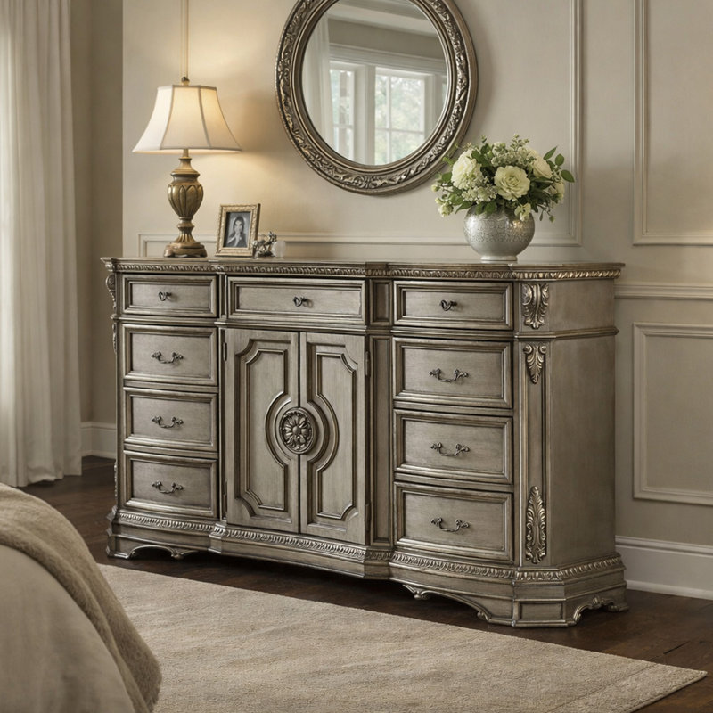 Commode combinée 6 tiroirs