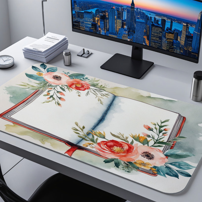 Polyester Desk Pad, 31.5x15.5