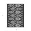5' X 8' Silver Southwestern Washable Indoor Outdoor Area Rug