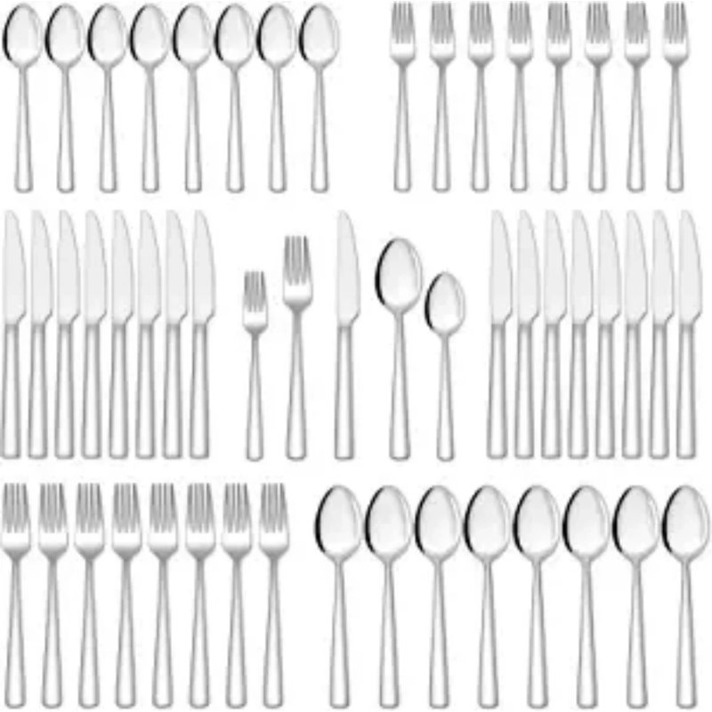 Latitude Run® Stainless Steel Flatware Set - Service for 12