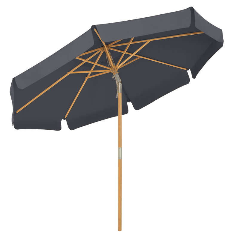 Wendell 300cm Market Parasol, Grey