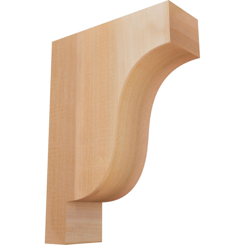 Newport Corbel, H 14 po x l 3,5 po x P 10 po, Cèdre rouge, Lisse