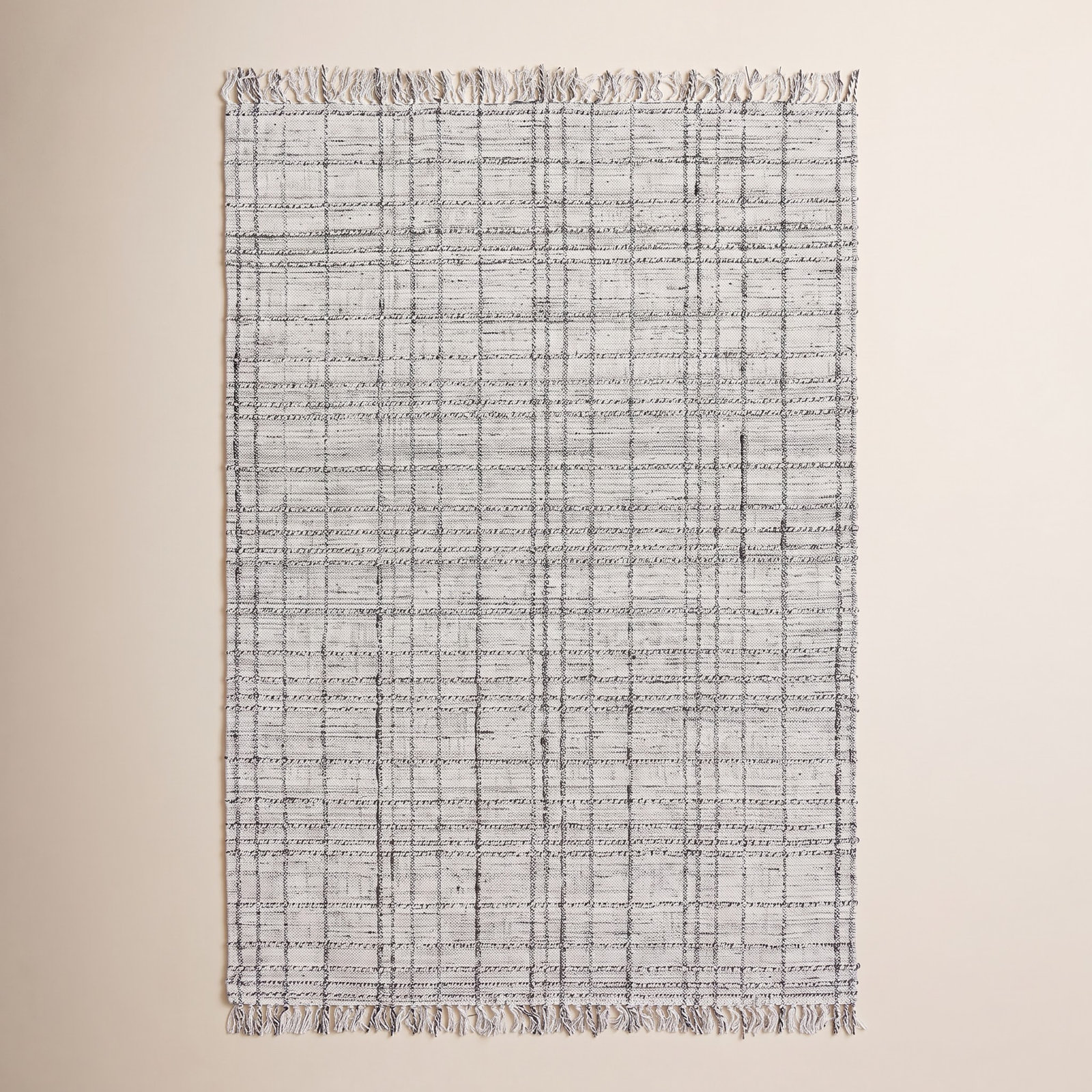 Mulliken Light Gray Ivory Hand-Loomed Rug, Rectangle 10' x 14'