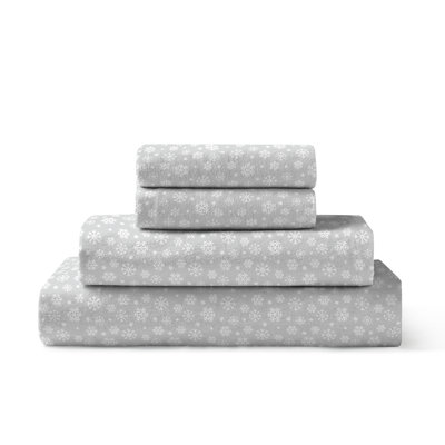 Flannel Polka Dots Fitted Sheet