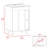 White 2-Shelf Rectangle Freestanding Vanity Cabinet