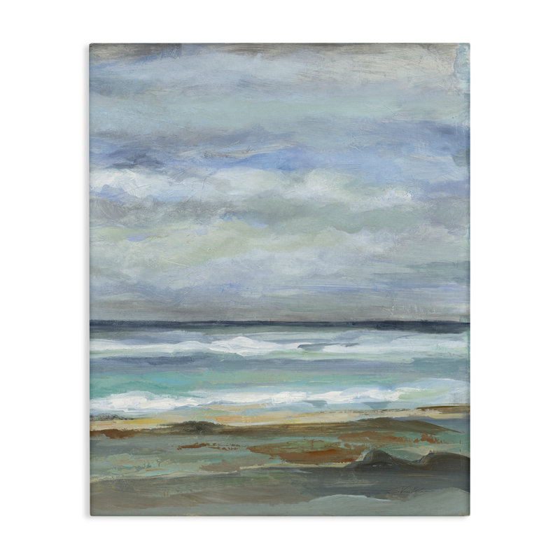  Art traditionnel sur toile bord de mer traditionnel par Silvia Vassileva, H 20 po x l 16 po