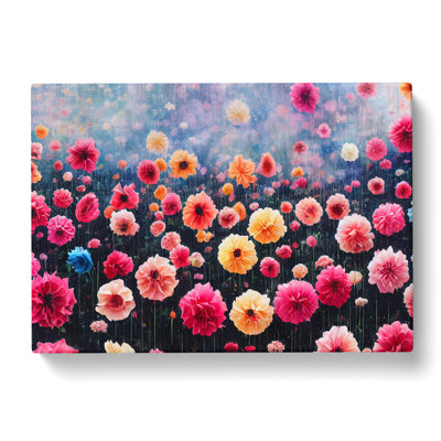 Unreal Flower Market - Wrapped Canvas