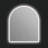 Gemma 30" x 36" Arched LED Mirror with Heated Defogger, Adjustable Light Temperature & Brightness Settings