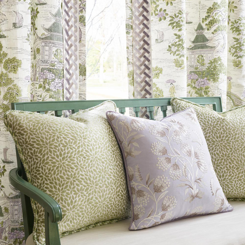 Pacifica Hana Embroidery Fabric, Oat