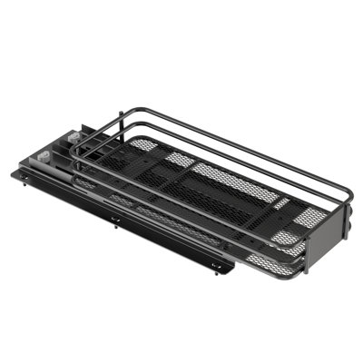 1-Tier Pull Out Spice Rack Organizer for Cabinet, Heavy Duty Slide Out Kitchen Organizer with Labels & Chalk Marker