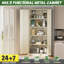Armoire de rangement simple en acier avec serrure (H 72 po x l 32 po x P 16 po)-1210186929