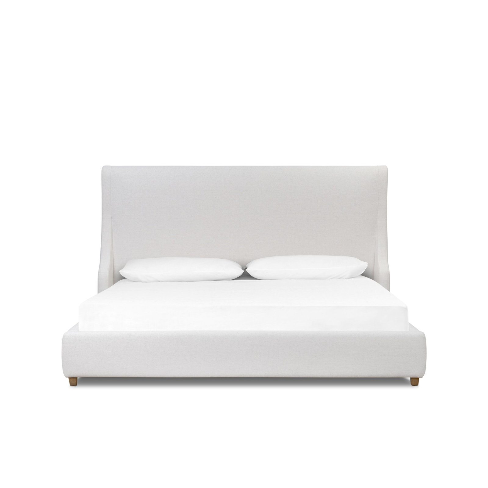 Linen Platform Bed, King