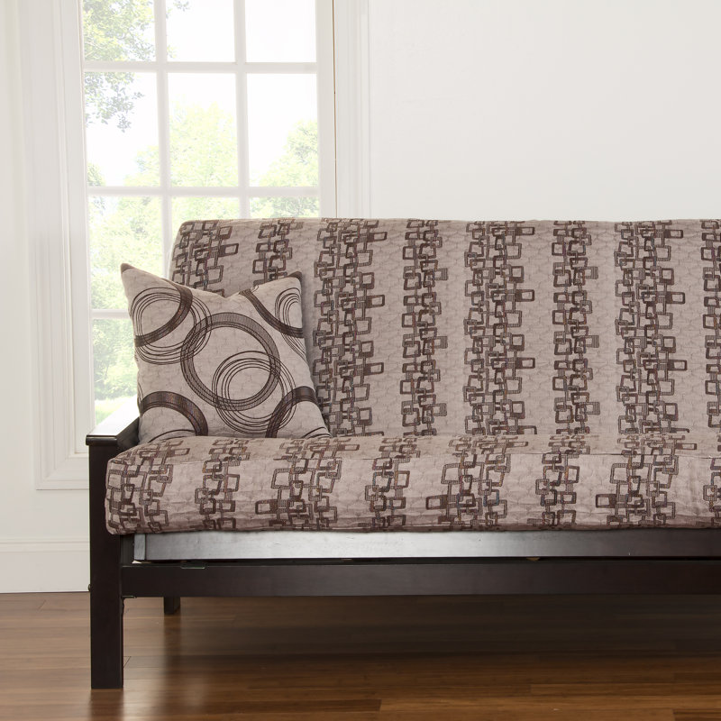 Housse pour futon à coussins carrés Arney