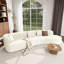 Canapé modulaire moderne avec motif courbé et coussins-259719433