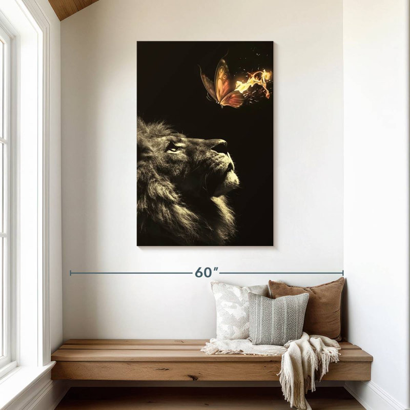 Brampt Lion Butterfly, 45" H x 30" W